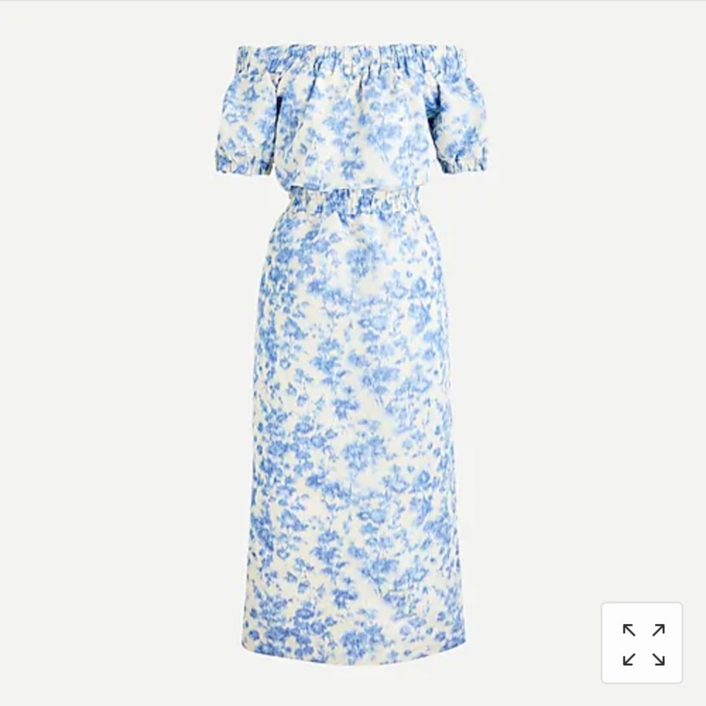 NWT J Crew off-the-shoulder dress